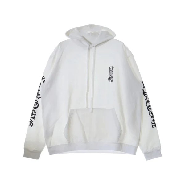 Chrome Hearts White Pullover Foil Hoodie Online Exclusive