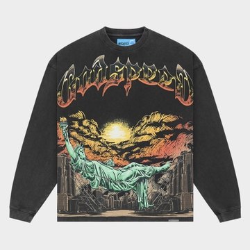 Burnt Bridges II LS T-shirt NG (Black Wash)