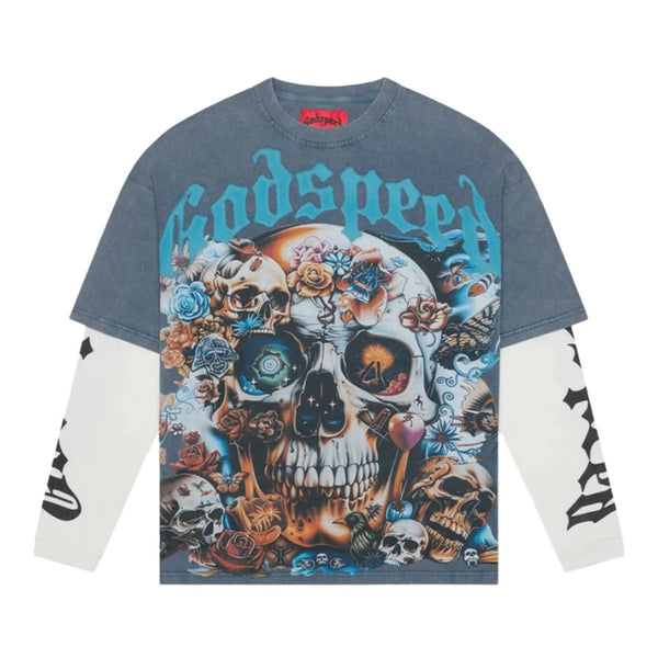 Eternal Dreams Layered LS T-shirt (True Blue)