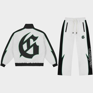 GT Tracksuit 3M (White/Black/Green)