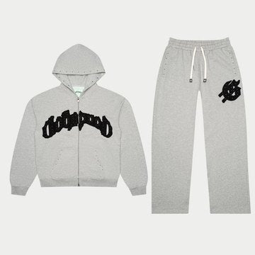 Symmetric Studded Set (Grey/Black)