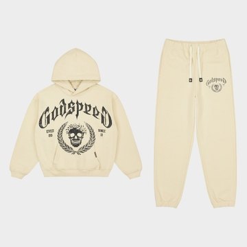 Victor Crest Sweatsuit (Cream)