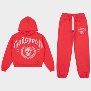 Victor Crest Sweatsuit (Red)