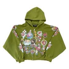 We Are Righteous Green Risen Zip Up