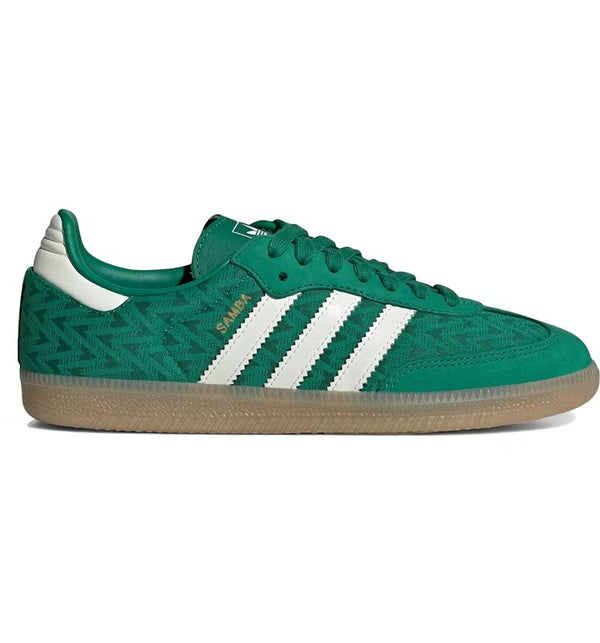 adidas Samba OG Bold Green Off White Gold (Women's)