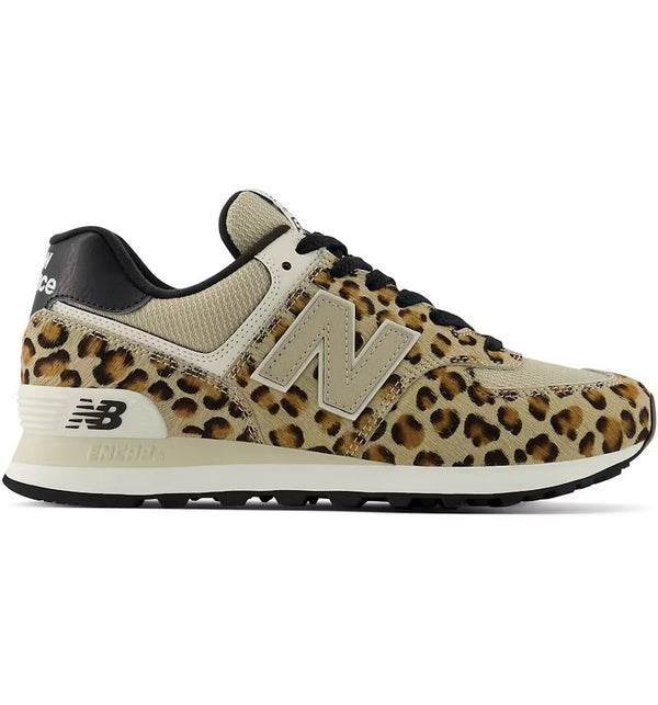 New Balance 574 Leopard Print Stoneware (Women's)